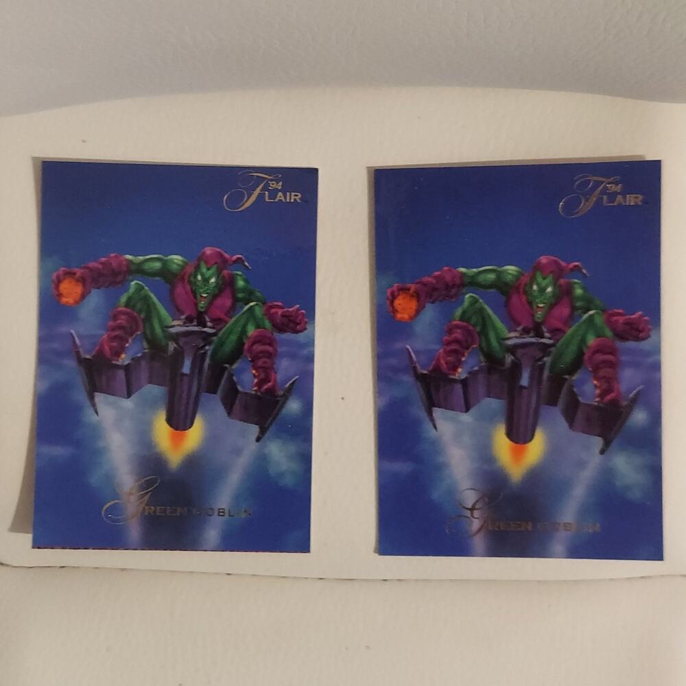 Misprint 1994 Marvel Fleer Flair Green Goblin #102 Collectible Trading Card